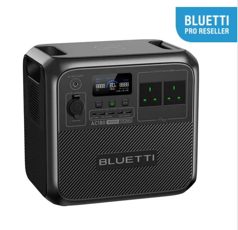 Bluetti AC180T inc 2 x B70 Batteries available on 1 to 2 day FREE delivery