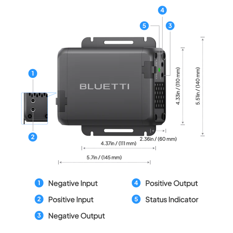 Bluetti Charger 1 | 560W Vehicle Battery Alternator Charger
