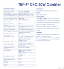 OE TUF-R Twin USB C+C 30W Canister