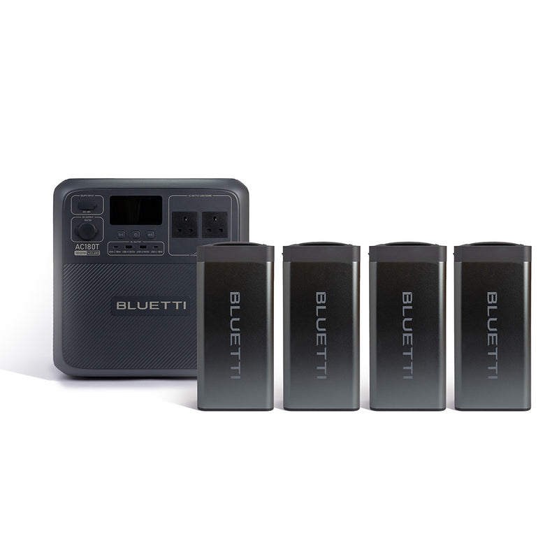 Bluetti AC180T Power Station and Hot-Swappable B70 Battery KIT