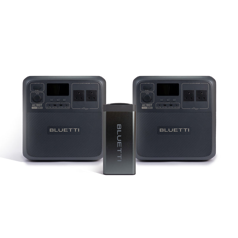 Bluetti AC180T Power Station and Hot-Swappable B70 Battery KIT