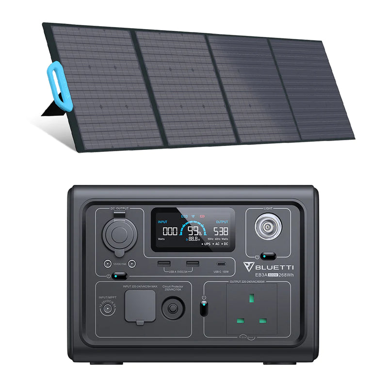 Bluetti EB3A+PV200 | Solar Power Station Kit