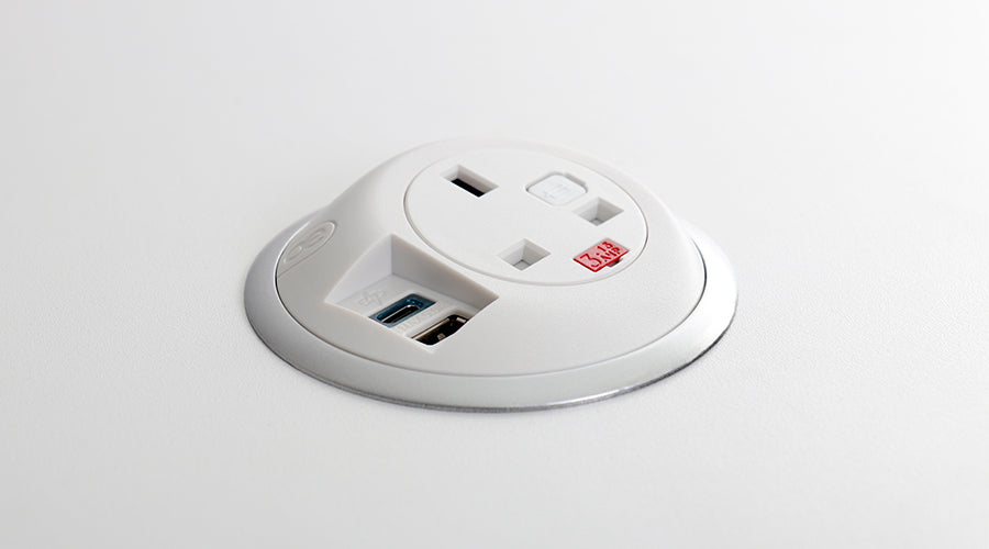 OE PixelTUF In-Surface Unit | UK 13A Socket, USB A & USB-C Fast Chargi ...