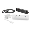 OE Pace Workstation Kit | White | Twin UK 13A & USB