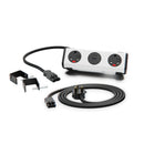 OE White/Black Panda Desk Kit : Panda Socket Unit - 13A | USB | 13A, with UK 13A Starter Lead