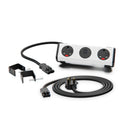 OE White/Black Panda Desk Kit : Panda Socket Unit - 13A | USB | 13A, with UK 13A Starter Lead