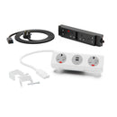 OE Panda Workstation Kit | White | Twin UK 13A & USB