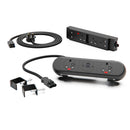 OE BlackICE Workstation Kit 30 : blackICE Socket Unit - 13A | USB C+C 30W | 13A, UK 13A 4way Powerbar, with UK 13A Starter Lead