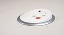 OE Pixel White In-Surface Unit | UK 13A Socket