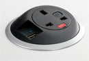 OE PixelTUF In-Surface Unit | UK 13A Socket, USB A & USB-C Fast Charging Ports