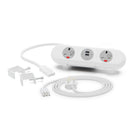 OE PolarICE Desk Kit : polarICE Socket Unit - 13A | USB | 13A, with UK 13A Starter Lead