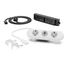 OE PolarICE Workstation Kit : polarICE Socket Unit - 13A | USB | 13A, UK 13A 4way Powerbar, with UK 13A Starter Lead