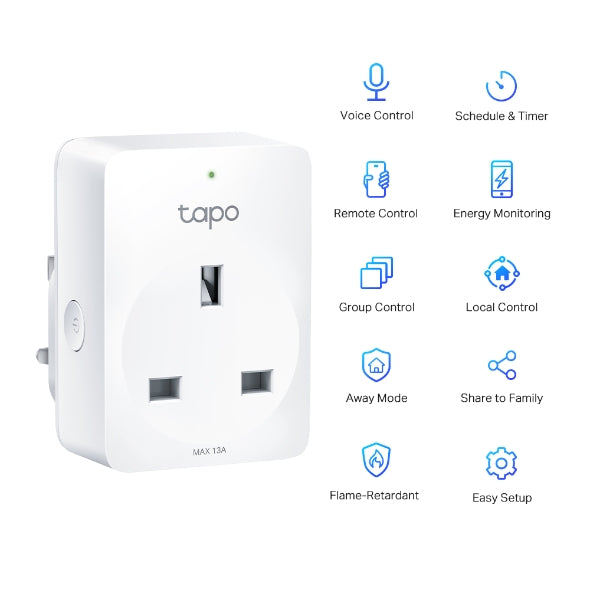 TP-Link Tapo P110 Smart Plug, WiFi Socket, Energy Monitoring