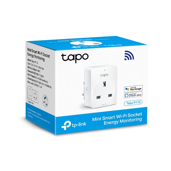 TP-Link Tapo P110 Smart Plug, WiFi Socket, Energy Monitoring