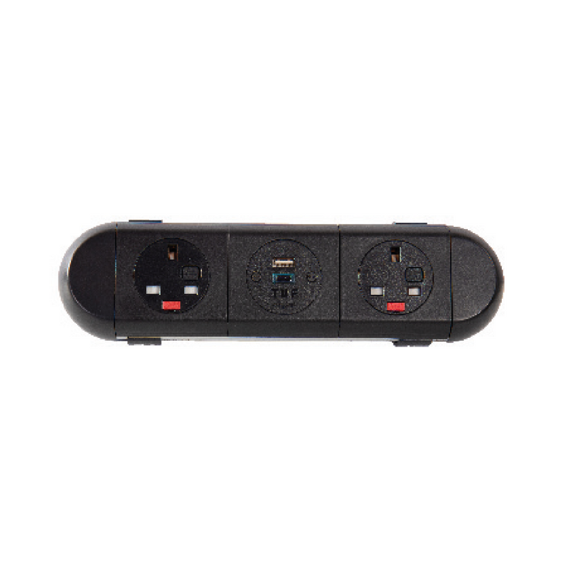 OE blackICE Socket Unit - 13A | USB | 13A