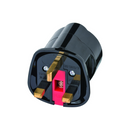 UK 13A Plug to European Shuko Socket Adaptor